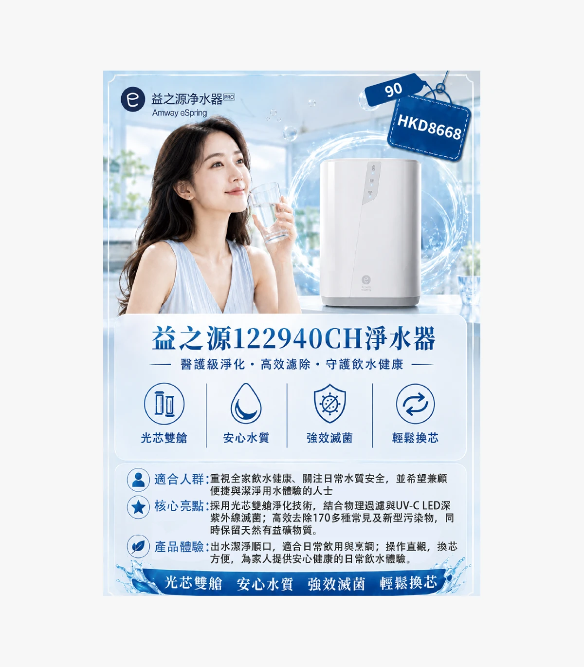 product-90 eSpring 122940CH Water Purifier - Image 1
